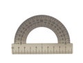 Metal protractor Royalty Free Stock Photo