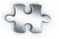 Metal puzzle pieces Royalty Free Stock Photo