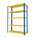 Metal Rack Shelves Isolated