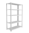 Metal Rack Shelves Isolated