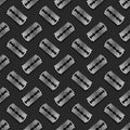 Metal Razor Blade Seamless Pattern Royalty Free Stock Photo
