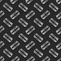 Metal Razor Blade Seamless Pattern