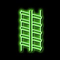 metal rebar neon glow icon illustration