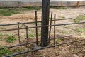 Metal reinforcement for new fence