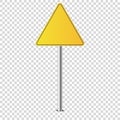 Metal road sign isolated blank for you