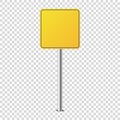Metal Road Sign Isolated Blank For You