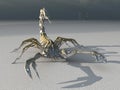 Metal robot scorpion