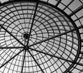 Metal roof of a Glass house Royalty Free Stock Photo