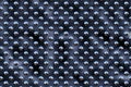 Metal round dots - black