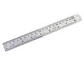 Metal ruler isolated Royalty Free Stock Photo