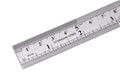 Metal ruler isolated Royalty Free Stock Photo