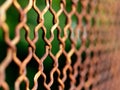 Metal Rusty Fence net Royalty Free Stock Photo