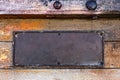 Metal rusty plate Royalty Free Stock Photo