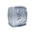Metal safe. Royalty Free Stock Photo