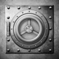 Metal safe door icon 3d illustration Royalty Free Stock Photo