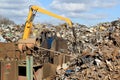 Metal scrap at recycling site Royalty Free Stock Photo