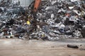 Working scrap metal recycling machine