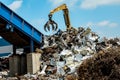 Metal Scrap Yard Machine Royalty Free Stock Photo