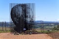 Metal Sculpture of Nelson Mandela at Howick Capture Site Royalty Free Stock Photo