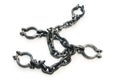 Metal shackles isolated Royalty Free Stock Photo