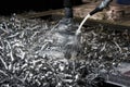 Metal shavings Royalty Free Stock Photo