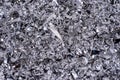 Metal shavings. Background of metallic chips. Metal background Royalty Free Stock Photo