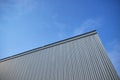 Metal sheet building with blue sky Royalty Free Stock Photo