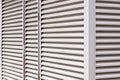 Metal sheet louver or slats on the wall of warehouse Royalty Free Stock Photo