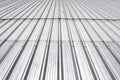 Metal sheet roof, Corrugated metal texture surface or galvanize steel background Royalty Free Stock Photo