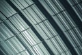 Metal sheet roof, Corrugated metal texture Royalty Free Stock Photo