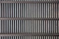 Metal sheets and beams ceiling texture, background Royalty Free Stock Photo