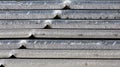 Metal sheets stacked pile