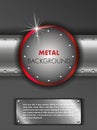Metal shield background Royalty Free Stock Photo