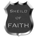 Metal Shield of Faith Sign