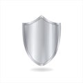 Metal Shield Icon, Silver Knight Shield, Ancient Protective Armor