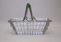 Shopping basket close up background Royalty Free Stock Photo