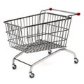 Metal shopping trolley