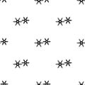 Metal shuriken icon in black style isolated on white background. Weapon pattern stock