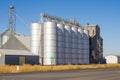 Metal silos and grain elevators