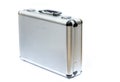 Metal Silver Briefcase Royalty Free Stock Photo