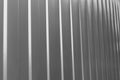 Metal Silver Grey White Corrugated Fence Steel Texture Background Wall Royalty Free Stock Photo