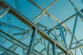 Metal Skeleton Frame of Residential Building Royalty Free Stock Photo