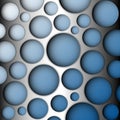 Metal speaker lattice. Blue background.