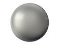 Metal sphere isolated on white background. Royalty Free Stock Photo
