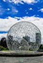 Metal sphere sculpture in park Quito Ecuador South Royalty Free Stock Photo