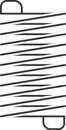 Metal spiral spring with metallic coils forms a flexible structure, ideal for representing concepts such as elasticity
