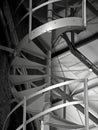 Metal spiral staircase detail Royalty Free Stock Photo