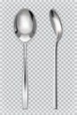 Metal spoons. Vector icon