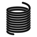 Metal spring coil icon, simple style Royalty Free Stock Photo