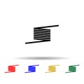Metal spring multi color icon. Simple glyph, flat vector of metal spring icons for ui and ux, website or mobile application Royalty Free Stock Photo